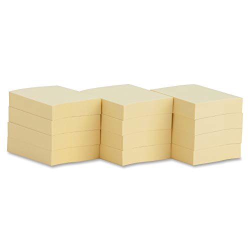 Business Source Yellow Repositionable Adhesive Notes - 1.88
