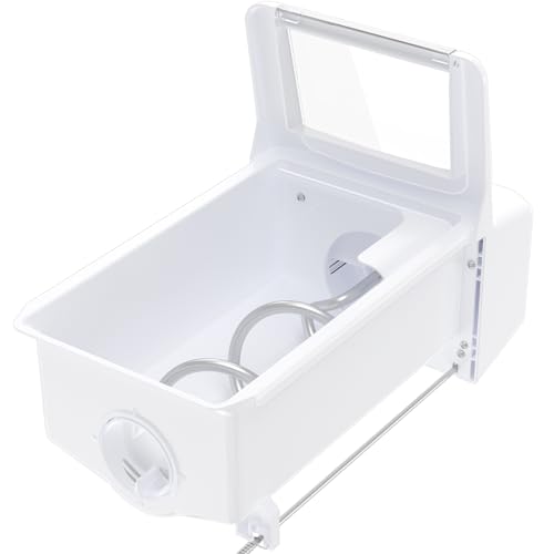 Upgraded WPW10558424 W10558424 Refrigerator Ice Bucket Replacement Compatible with Whirlpool Ice Maker Ice Tray WRS321SDHZ08 WRS321SDHZ05 WRS321SDHZ01 WRS322FDAM04 Parts for Whirlpool Ice Bin Tray