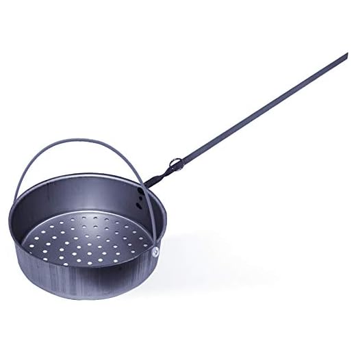 Padelle P/Castagne Semplici M/Co Lungo Ed Arco Dia.Cm. 27