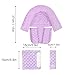 Baby Infant Head and Neck Support Pillow with Seat Belt for Car Seat -Extra Soft 3-in-1 Toddler Car Seat Insert Pad for Car Seats Purple