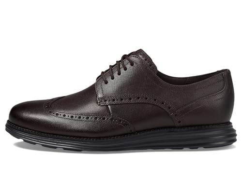 Image of Cole Haan Men's OriginalGrand Shortwing Wingtip Oxford, Dark Chocolate, 14-W US