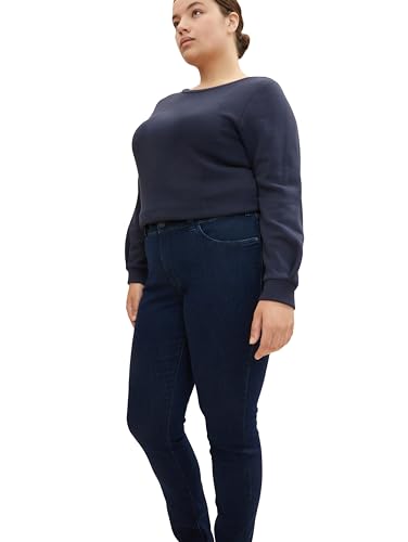 TOM TAILOR Damen 1013516 Plussize Skinny Jeans Mit Stretch, 10133 - Dark Dye Dlue Denim, 48 EU