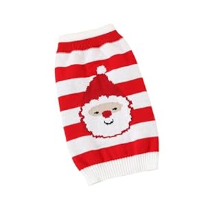 Dog Santa Sweater for Small Large Dogs Christmas Coat Puppy Apparel Pullover Puppy Pajamas Christmas