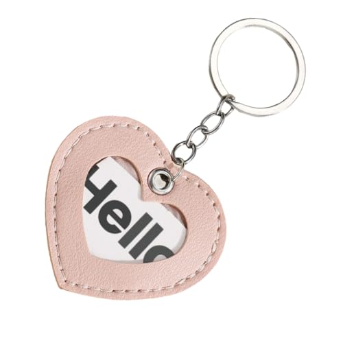 Saiyana Funda protectora de piel sintética para tarjetas de acceso, con encanto distintivo para una fácil identificación, Rosa., 10*5.5cm