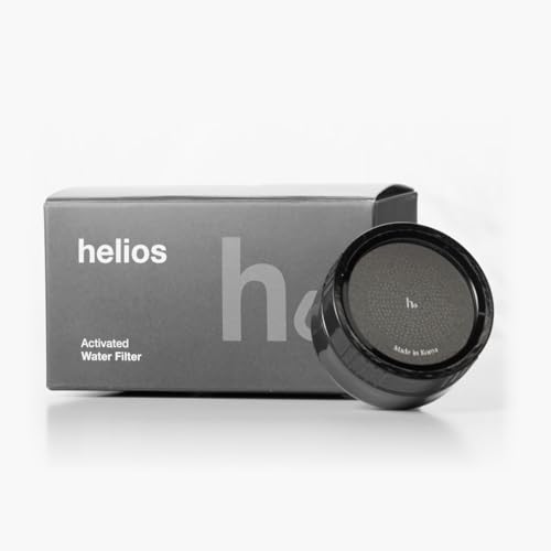 Helios Skincare Filter Bathroom Sink Faucet Filter For Women/Men all Ages Removes Chlorine 99% Hydrate Skin Vitamin-C Infused Advanced Filtration Clinically Tested (Black)