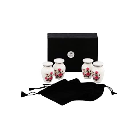 Urns of Dignity Pink Roses - Humming Bird Keepsake Urns for Human Ashes - Decorative Urns,Urns for Human Ashes Female & Male,Urns for Ashes Men & Women,Funeral Urn(Humming Bird KS4) Cover