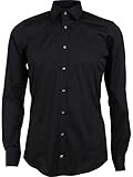 Kentkragen Joop! Herren Business Hemd Victor - Slim Fit, Größe:38, Farbe:Schwarz (001)