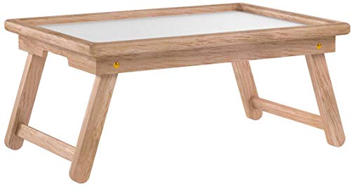 Winsome 24.6-Inch Breakfast Folding Bed Tray with Flip Top, Natural (98721) - Thumbnail 7