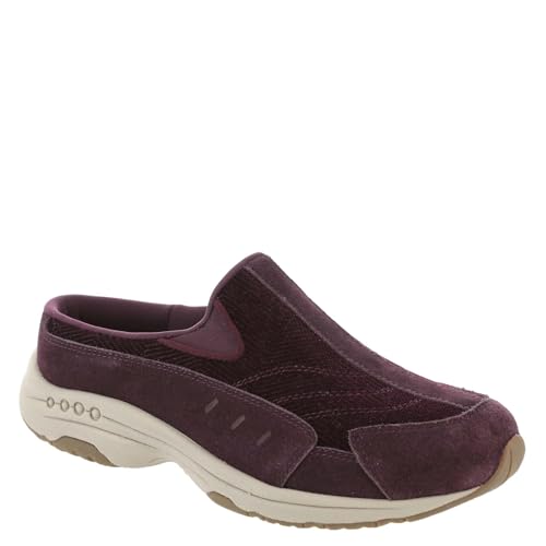 Easy Spirit Traveltime Women's Slip On, 9 B(M) US, Ruby-Suede-Corduroy