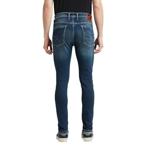 Image of Pepe Jeans Men's Tapered Fit Jeans | Mid Rise | Chinox | Jeans for Man
