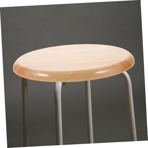 Asiento de madera para taburete Cabilock redondo y pulido de caucho resistente a impactos 5