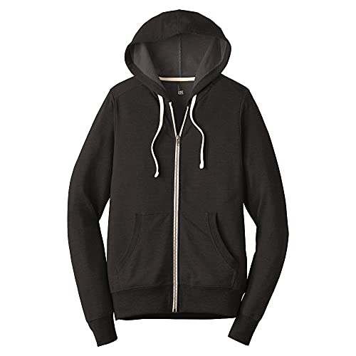 District Perfect Tri French Terry Full-Zip Hoodie L Black