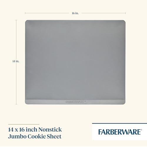 Farberware GOLDEN BAKE Nonstick Jumbo Baking Cookie Sheet, Light Gray - image 2