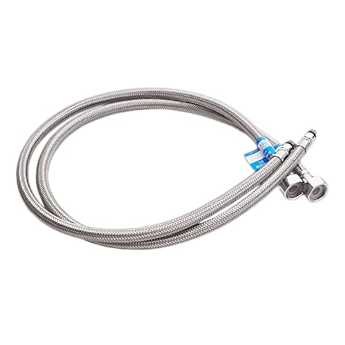 Hemobllo 1 Pieza manguera de agua grifo canalón Hundir manguera de fregadero flexible entrada de agua fria y caliente