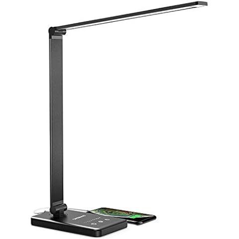 Desk lamp,Eye-CaringTable Lamp,Dimmable Bedside lamp with USB Charging Port, 5 Modes x 10 Brightness Levels,Touch Control, Auto Timer 30 / 60min for Reading,Home,Office,Bedroom,Work,Study Cover