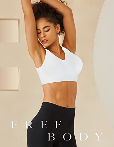 Image of SIMIYA Sports Bras for Women, Yoga Comfort Seamless Wireless Sports Bra