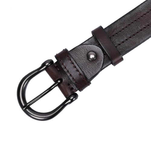 Italian Full Grain Braided Genuine Leather Belt, Western Cowboy Work Style4