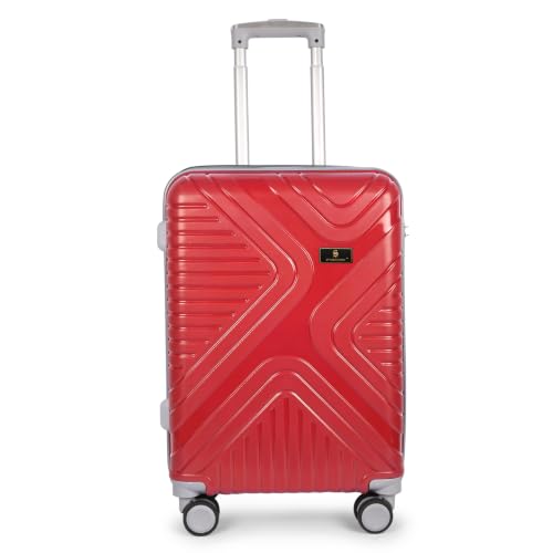 Image of Small Cabin Suitcase Red Polypropylene 54 cm with 8-Wheel Spinner and Secure Number Lock