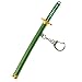 Porte Clef Katana One Piece, Porte Clé Manga, avec Porte Couteau, Cadeaux pour Les Amateurs D'anime (Vert)