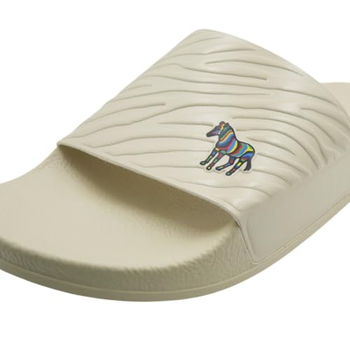 Paul Smith Men's Shoe Zed Off White Zebra Slide Sandal4