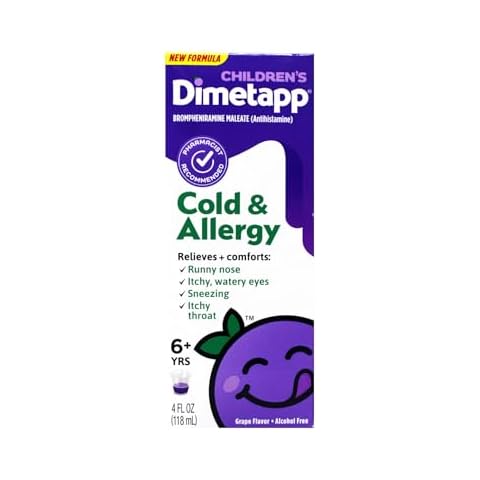 Dimetapp Children's Cold and Allergy Syrup Grape, 4 oz Cover