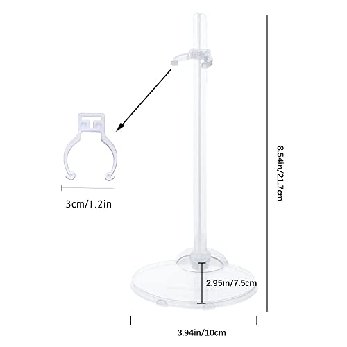 Image of 20PCS Doll Holder, Doll Stand Display Holder, Ideal Display Stand Support with Adjustable Waist Clip for 11 to 13 Inch Tall Dolls