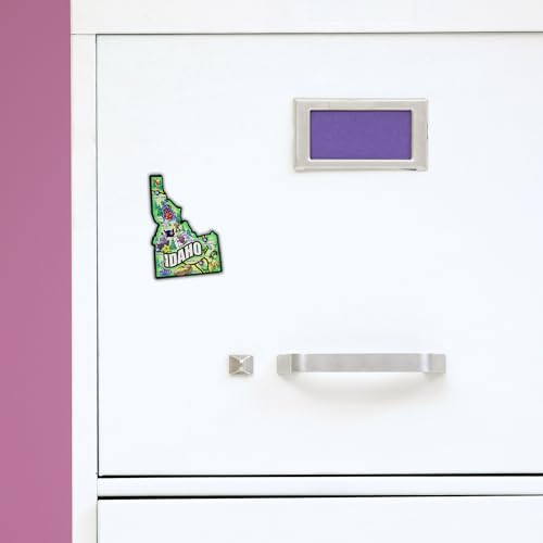 Imán acrílico decorativo mapa Idaho 3.75 x 2.5 pulgadas miniatura 6