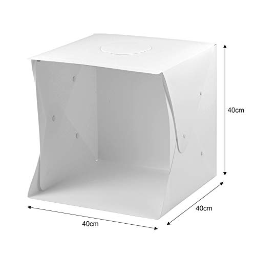 Tragbares Schießzelt 40 cm Photo Studio tragbar LightBox Photo Studio mit Hintergrund 6 Stück – Bild 4