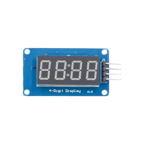 Xbsduih Módulo de pantalla LED de 4 bits para tubo de reloj con ánodo rojo de 7 segmentos de 0,36 pulgadas