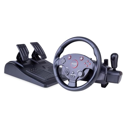 Volante & Pedal Force Driving PS4/PS3/PC/XBOXONE/XBOX360 Preto Dazz