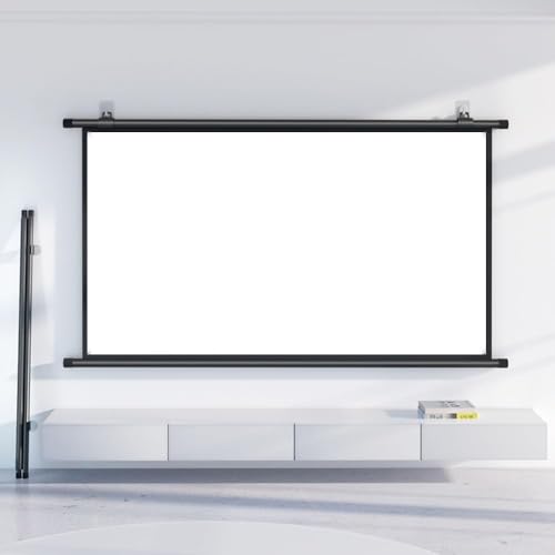 Pantalla de proyección manual 72 pulg 16:9 HD portable miniatura 1