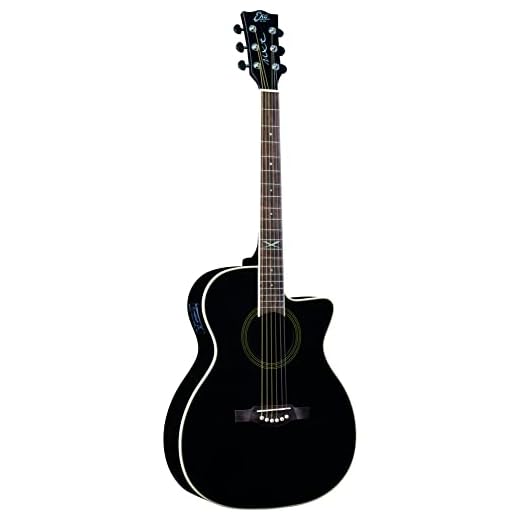 EKO GUITARS – NXT A100CE SEE THROUGH BLACK, Guitarra Acústica, Tapa de Abeto, Aros y Fondo de Caoba, Diapasón de Roupanà Sudamericano, Dreadnought Cutaway, Color Negro