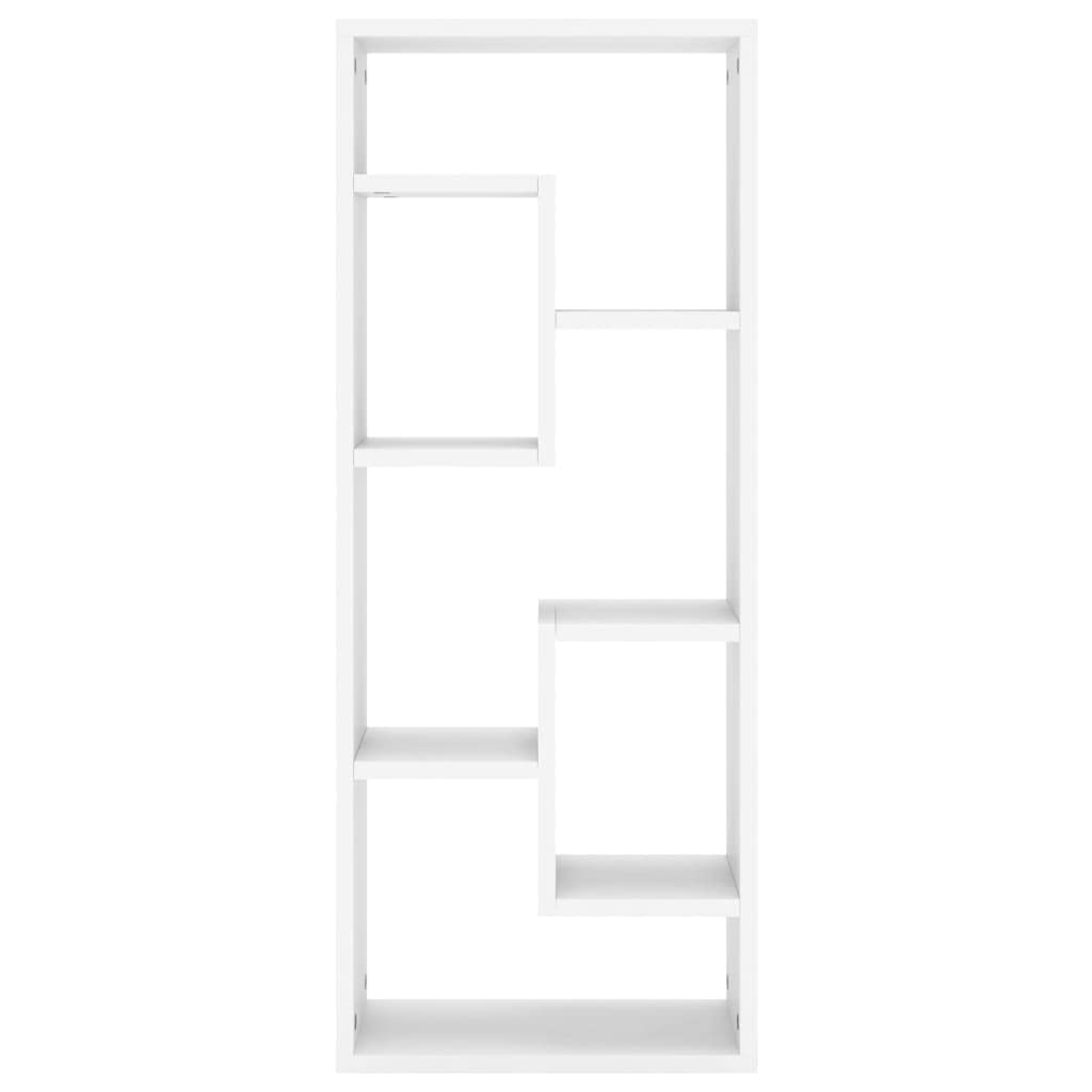Genérico Estantería de Pared Madera contrachapada Blanco 36x16x90 cm,Mobiliario,Estanterías,Estantes y estanterías,803011