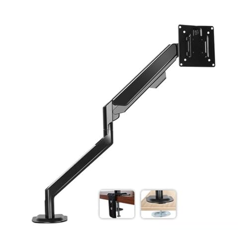 GLigeT Ergonómico Brazo for un solo monitor, soporte for un solo monitor con resorte de gas de hasta 32' y 19,8 lb, soporte for escritorio con brazo Escritorio para Pantallas(Negro)