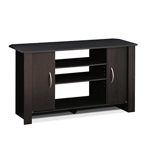DINSO Econ TV Stand Entertainment Center, Espresso tv Stand for 40 inch Flat Screen Entertainment Center Small Fish Tank tv Stand Entertainment Units for tv Big Screen tv Entertainment Center