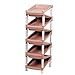 Stojak na buty Buty Rack Front and Back Stacking 9 Tiers Łatwa instalacja Space Oszczędzanie Półka Buty Stojak na buty Półka na buty (Color : Brown)