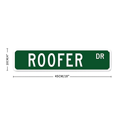 Roofer Gift Aluminum Metal Sign Profession Roofer Decor Home Wall Decorative Signs Roofer Tin Sign Custom Street Sign Quality Metal Sign For Laundry Room Porch Workshop Birthday Gift For Men Women #TOP5