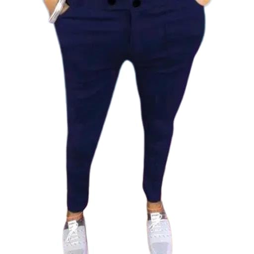 Men's Smart Comfort Trouser | Solid Full Length Soft Fabric Pants-picture-22