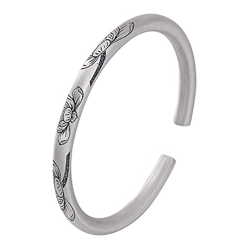 Bracelet s990 complet pour femme : jonc ouvert rigide CXYWBD bijoux