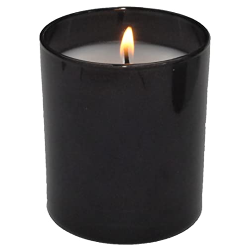 Bougies chauffe-plat Horizon en verre avec cire coulée blanche - 6,5 x 8 cm Bougie chauffe-plat non parfumée pour cadeau, mariage, spa, spa, décoration Cover