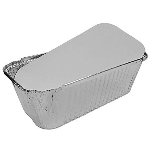 Barquettes Aluminium Avec Couvercle 1500ml - Lot De 50, Jetables Et Réutilisables, Four, Barbecue, Congélation