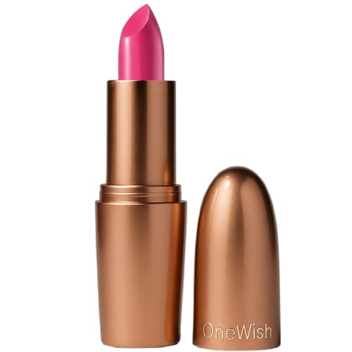 Image of One Wish Creamy Matte Lipstick for Women - Too Pink to Care Shade 05 | Long Lasting | Full Coverage | Creamy, Non-Drying Formula | High Pigment | SPF | Enriched with Vitamin E, Almond Oil & Shea Butter | 8 Hrs Wear | Smooth Finish | 3.8 gm
