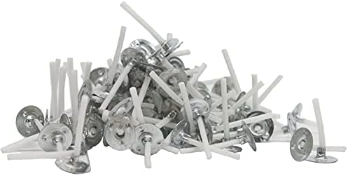CandMak Tea Light Candle Wicks, 500pcs 1 Inch Pre-Waxed Wick for Soy Wax Tealight Candle Making