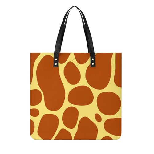 Sac à main shopper léopard marron cabas pour femme 39x39cm