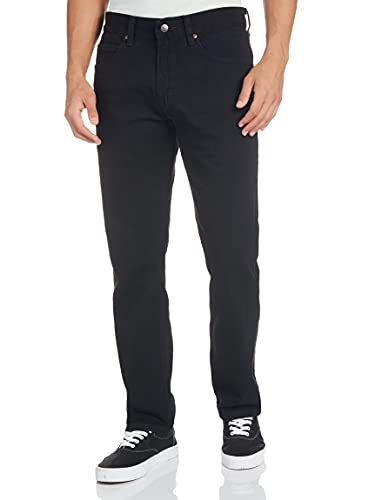 Lee Pantalones Vaqueros de Corte Regular para Hombre, Doble Negro, 34W x 28L