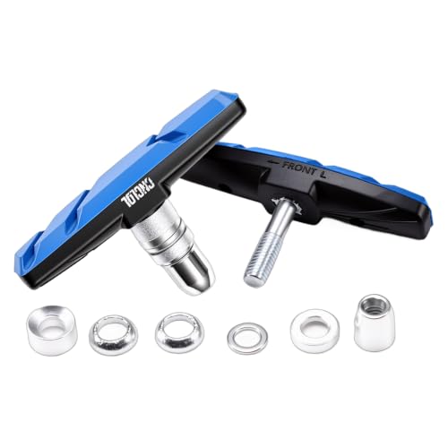 Image of Chooee Bike V-Brake Pads, Bicycle 70mm Brake Blocks Set, 2 Pairs Universal Brake Shoes