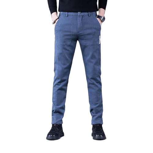 Men's Business Slim Pants Autumn Elastic Casual Trousers Male