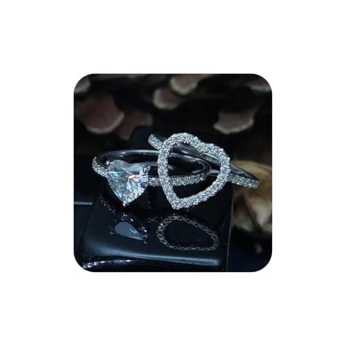 lightning+deals Of Today Anillos De Plata 925 Para Mujer Haul Store Clearance Deals Under 5 Dollar Items Cubic Zirconia Promise Rings Stackable Wedding Rings Jewelry For Brides Gift