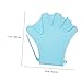Happyyami 1Pair Adjustable Swimming Paddles Webbed Diving Training Gloves for Enhanced Propulsion Comfortable Fit for Pool Use and Aquatic Training
