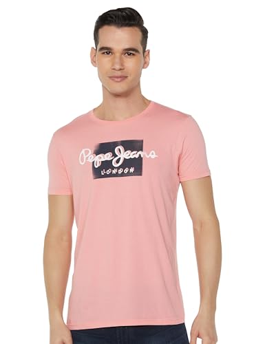 Image of Pepe Jeans Men T-Shirt|Cotton|Slim Fit